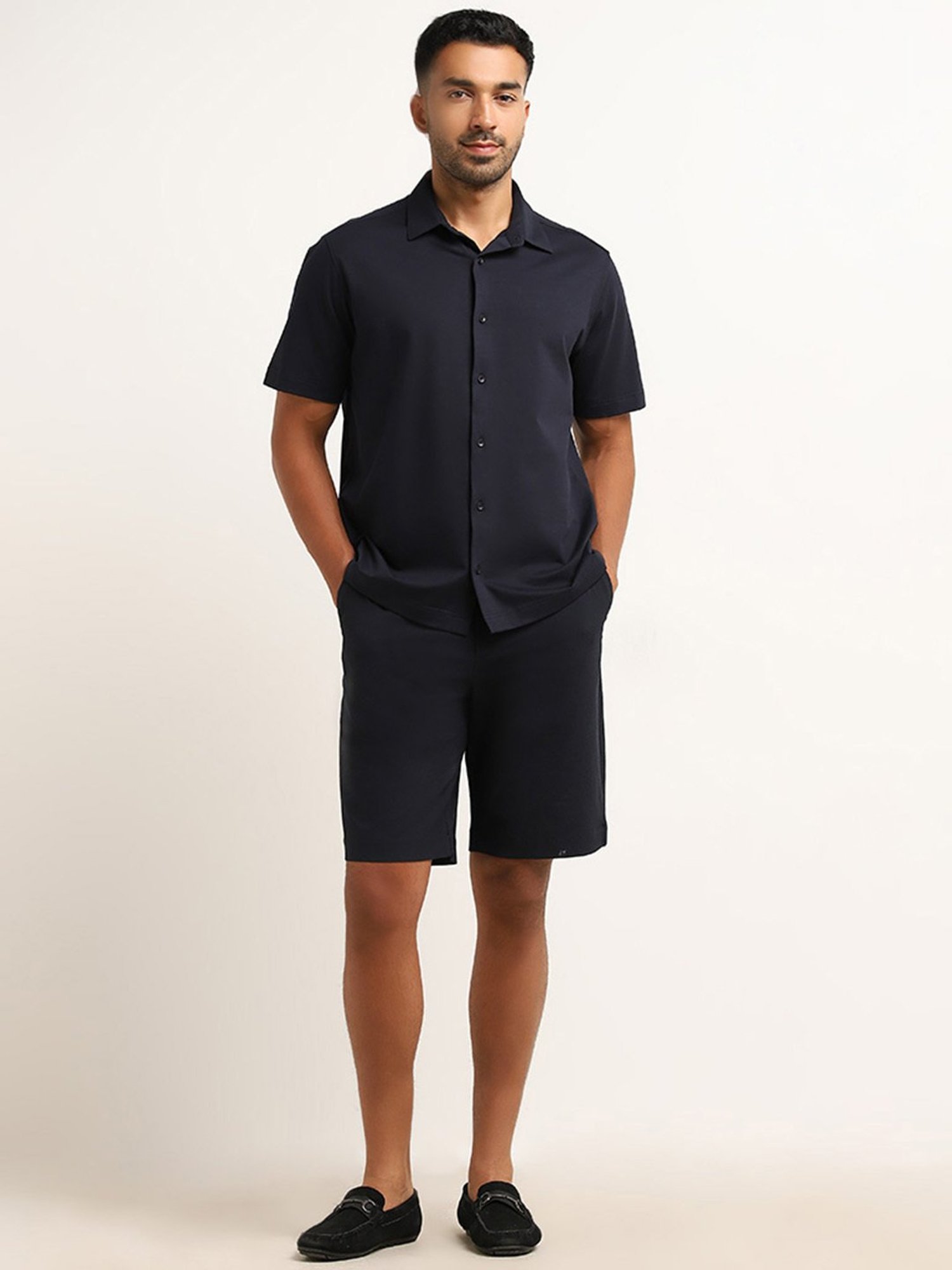 Ascot by Westside Navy Relaxed Fit Shirt