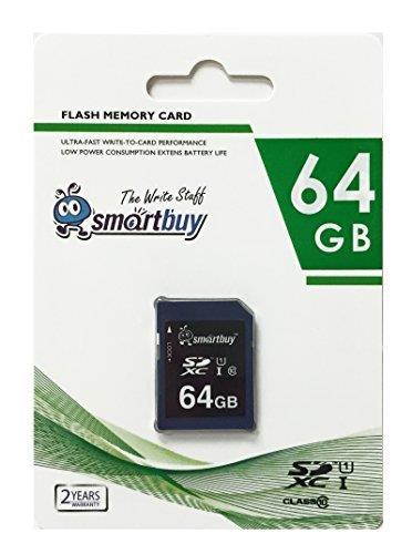 Smart Buy SD XC Class 10 Memory Card SDXC C10 Ultra U1 UHS-I HD Fast Speed for Camera (128GB (2-Pack))