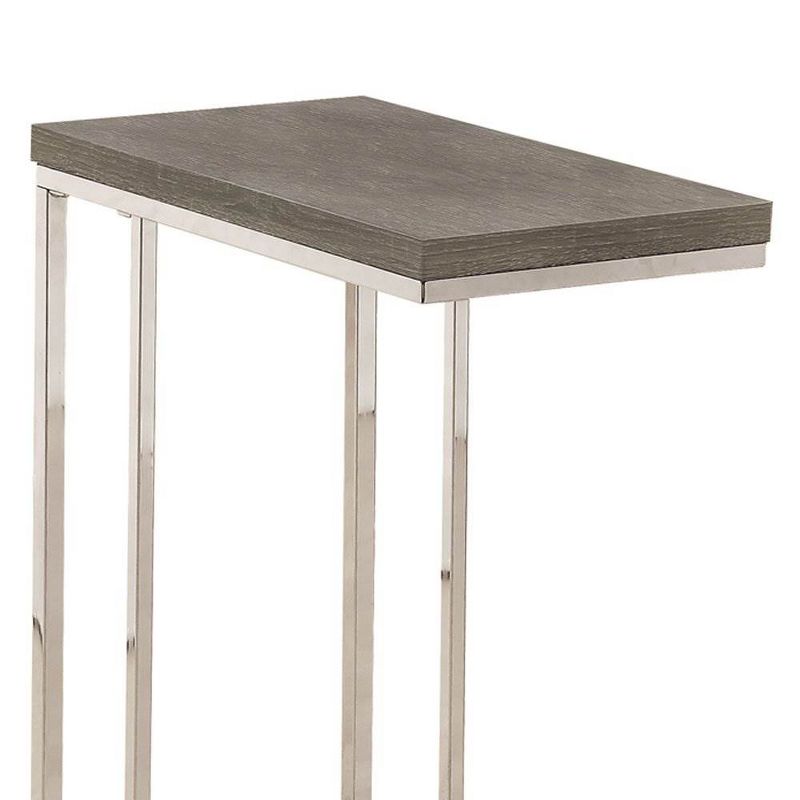 Monarch Specialties Contemporary Rectangular Side End Table, Dark Taupe (2 Pack)