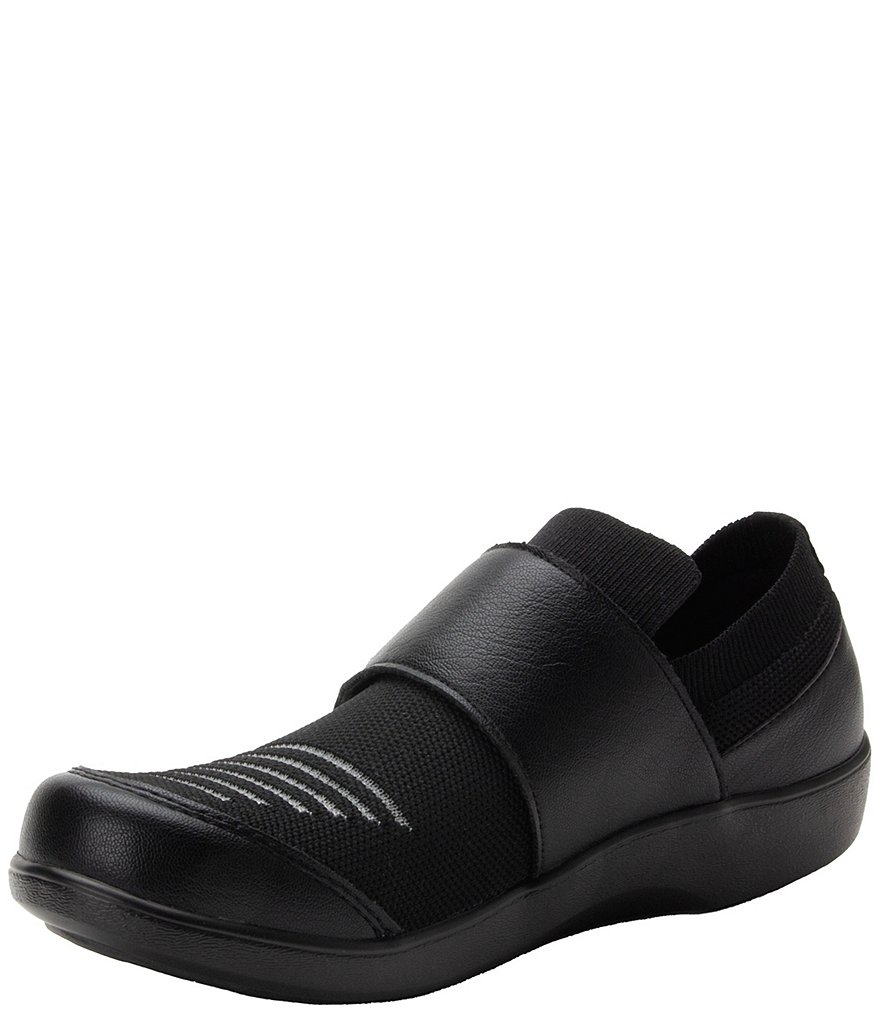 Traq by Alegria Qwik Dream Fit Knit Smart Chip Monk Strap Slip-Ons
