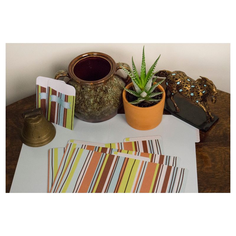 Barker Creek 12 Letter-Size File Folders & 30 Adhesive Pockets Set - Ribbon by the Yard