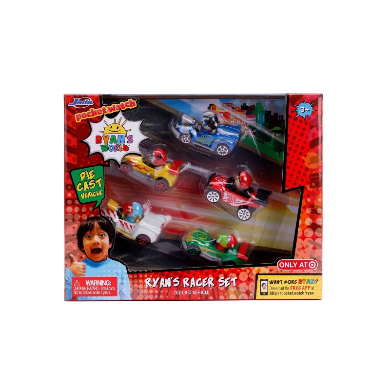 Ryan's World Racer Set 5pk Die Cast Vehicles