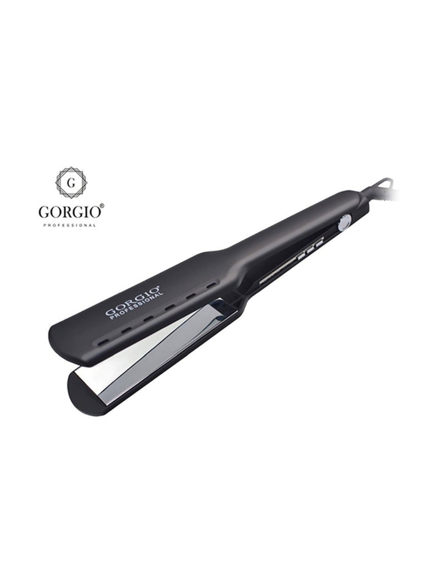 Gorgio Professional HS6 Mirror Titanium Hair Straightener (Black)
