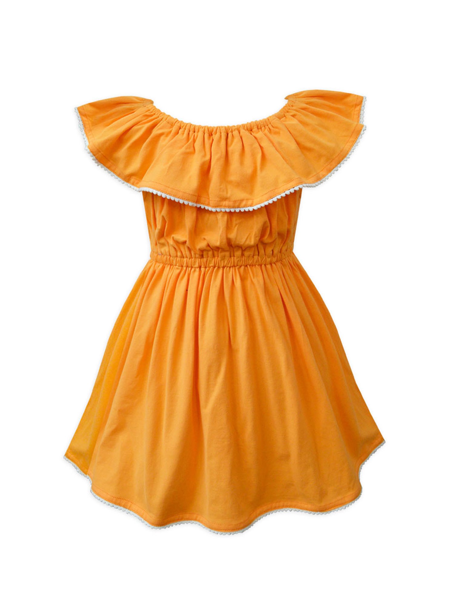A.T.U.N. Orange Solid Dress
