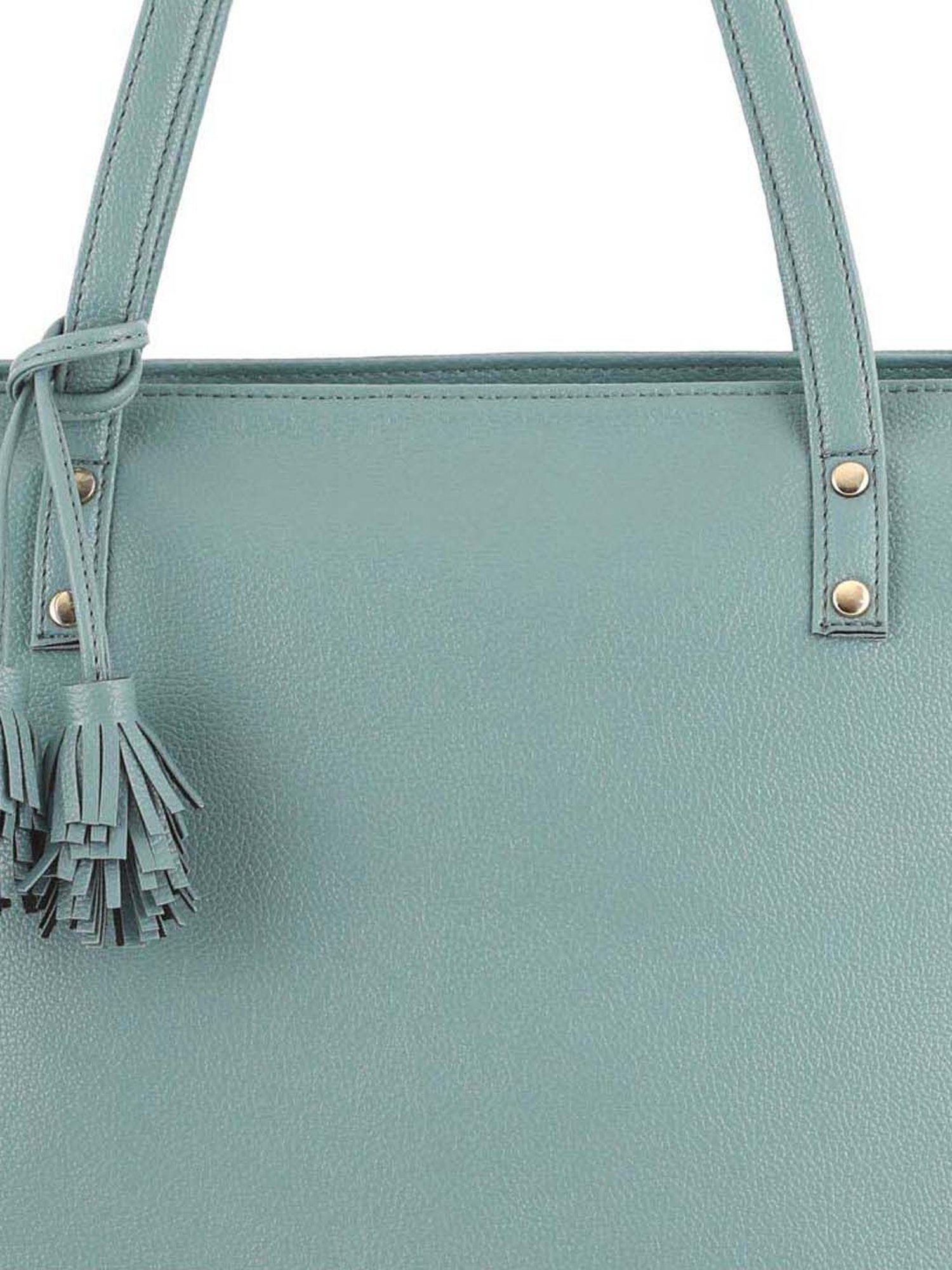 Toteteca Green Solid Medium Tote Handbag