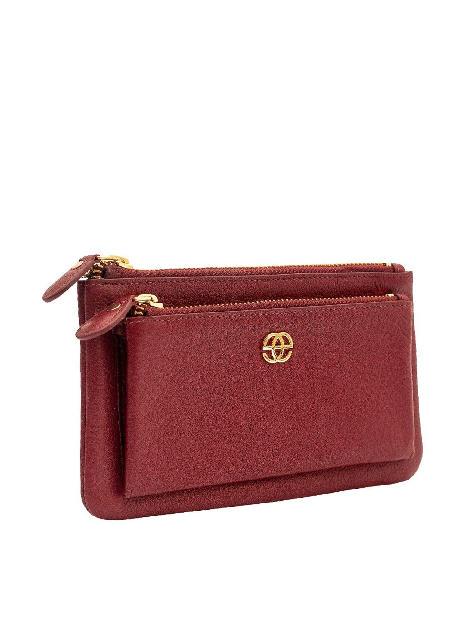 Eske Aleta Maroon Solid Wallet for Women
