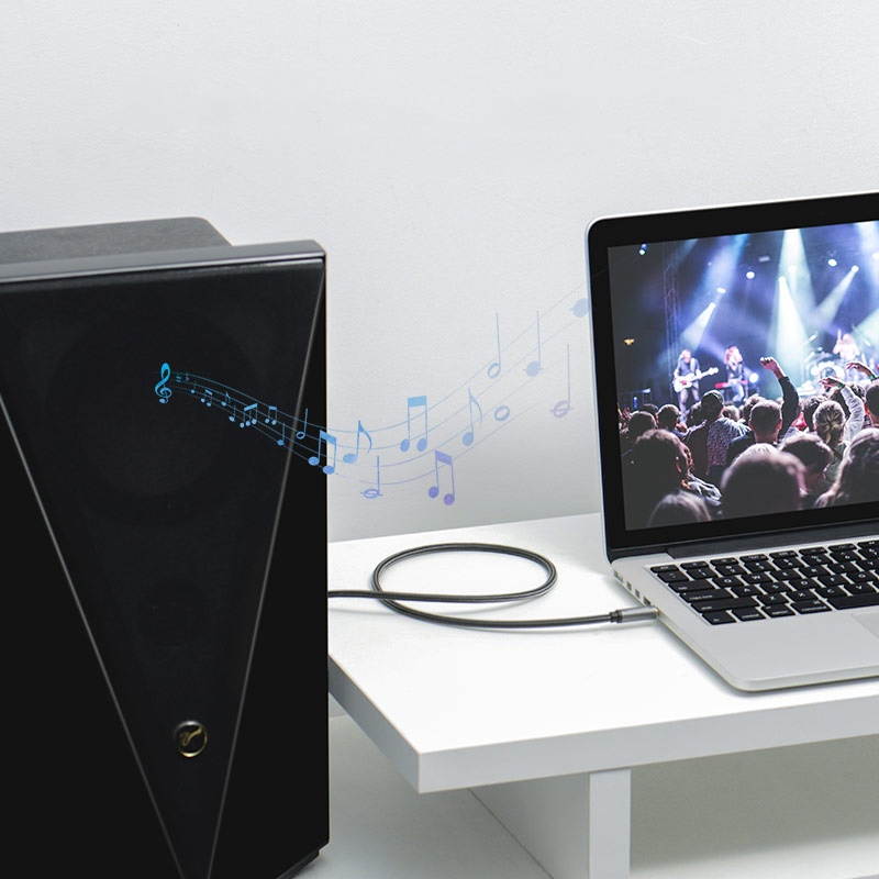 BAI 3.5mm to 6.35mm Adapter Aux Cable for Mixer Amplifier Guitar Bi-direction 6.5mm Jack to 3.5mm Jack Male to Male Audio Cable 1.5M