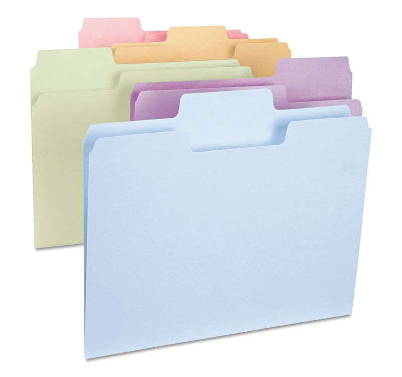 Smead Reinforced End Tab Fastener Folder Two Fasteners Letter Manila 50/BX 34105