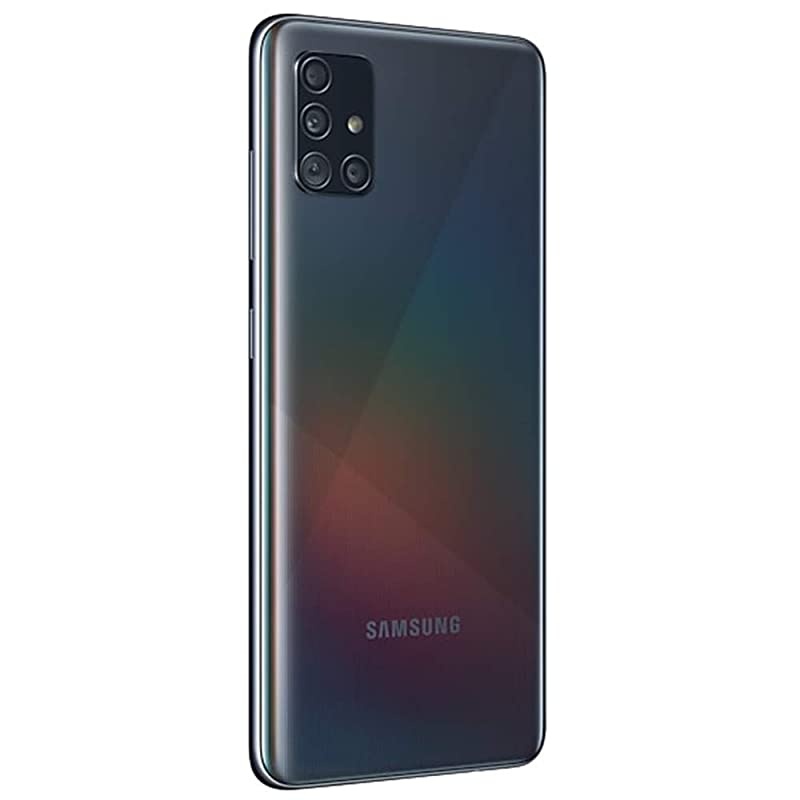 Galaxy A51 A515F 128GB DUOS GSM Unlocked Phone w/Quad Camera 48 MP + 12 MP + 5 MP + 5 MP (International Variant/US Compatible LTE) - Prism Crush Black
