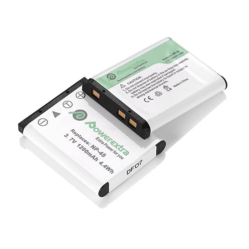 NP-45 NP-45S Replacement 2 x Batteries and LCD Charger Compatible with Fujifilm INSTAX Mini 90 FinePix XP20 XP30 XP 60 XP70 XP80 XP90 XP120 XP130 XP140 T360 T400 T500 T510 T550 T560