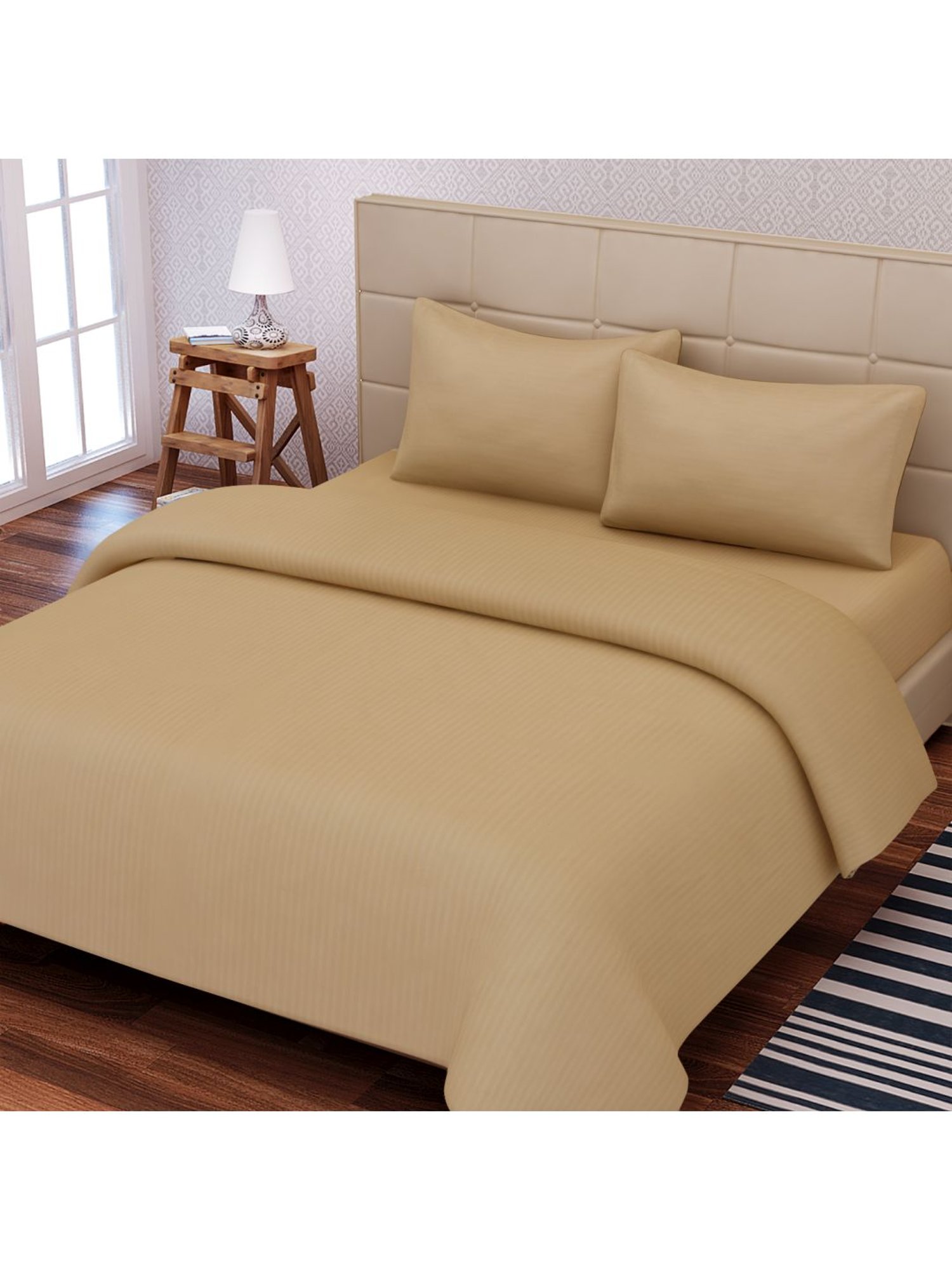 SEJ by Nisha Gupta Beige Bed Sheet Sets