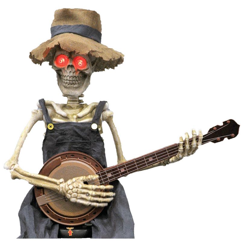 39" Halloween Skeleton Playing Banjo