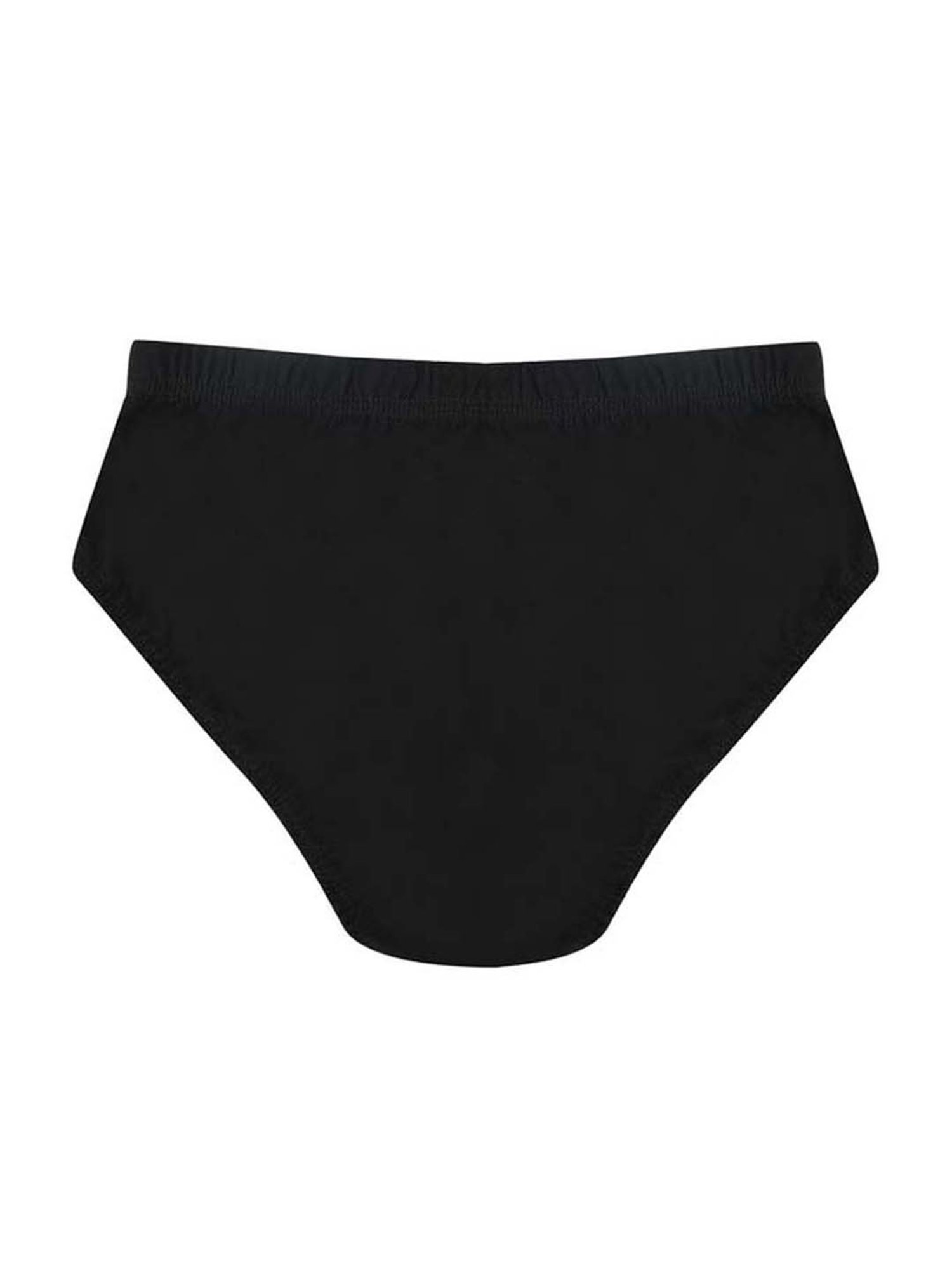 Tiny Bugs Kids Black Cotton Briefs