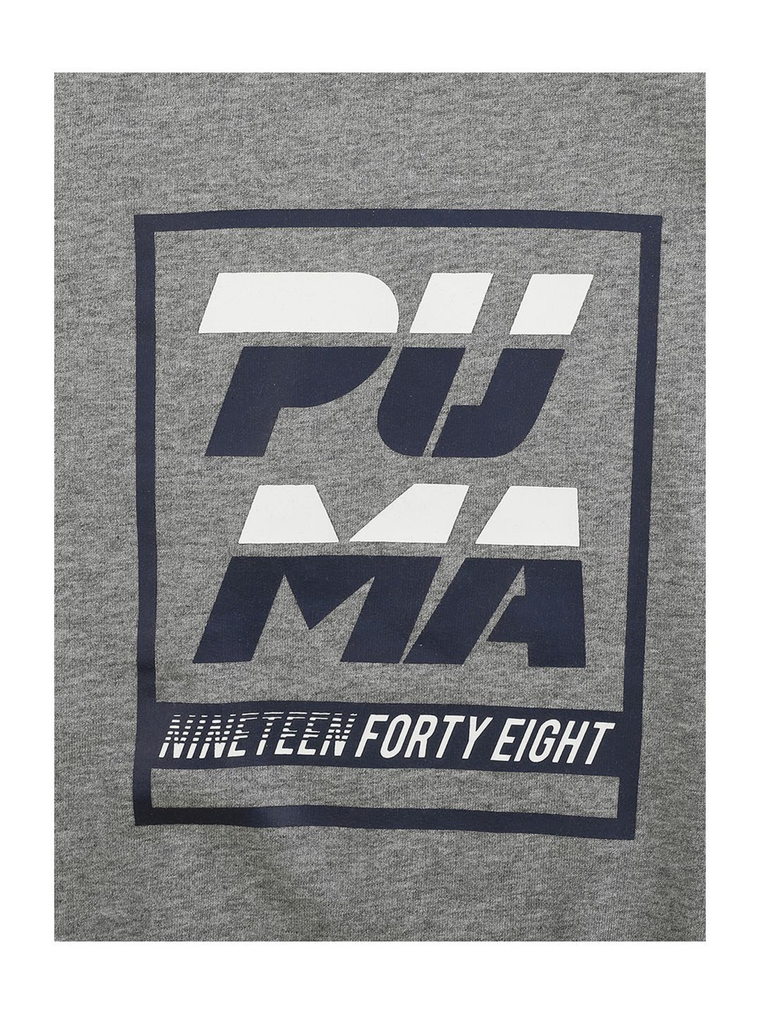 Puma Kids Alpha Grey Printed  Sweatshirt