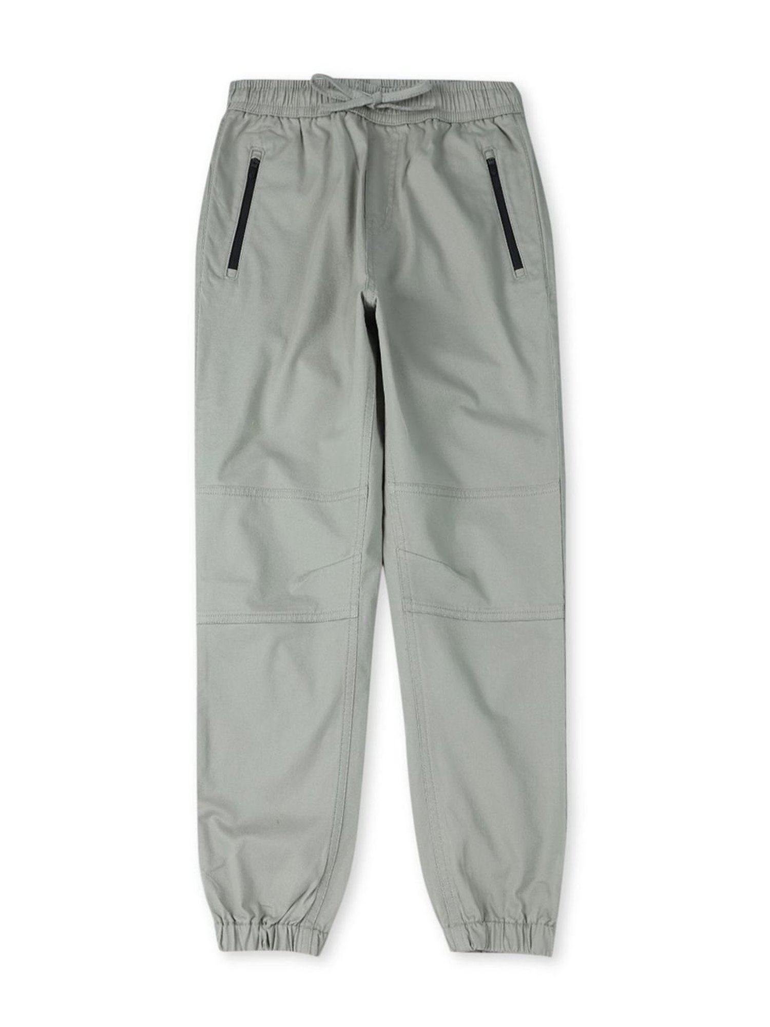 Gini & Jony Boys Grey Cotton Regular Fit Trousers