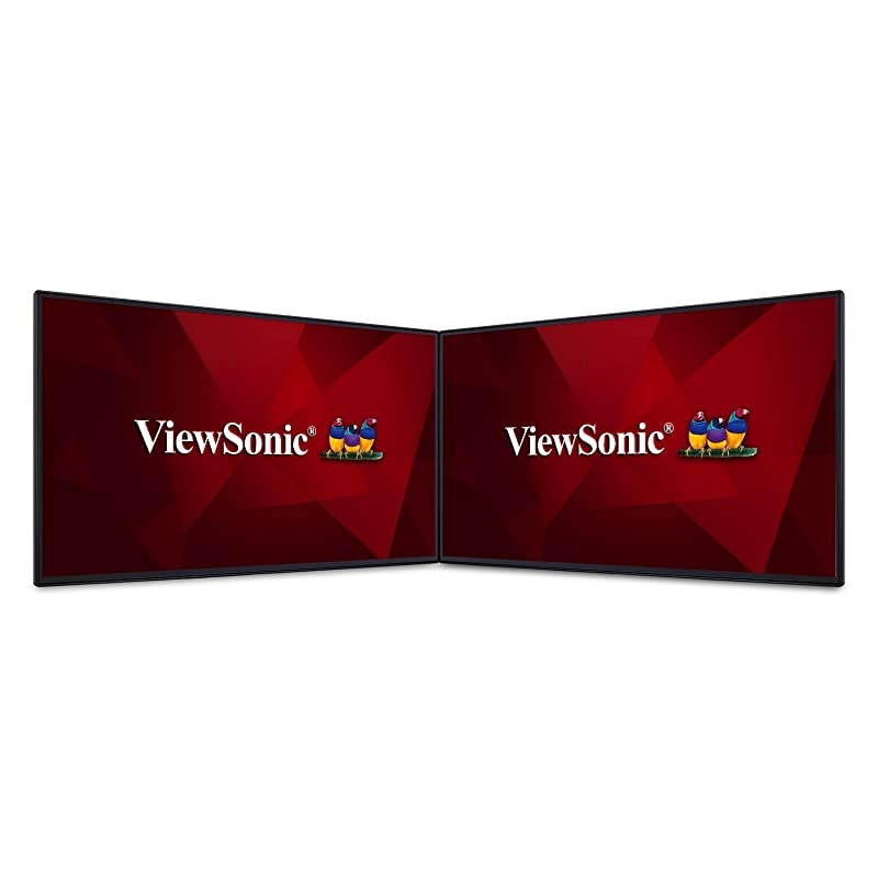 VP2468_H2 24-Inch Premium Dual Pack Head-Only IPS 1080p Monitors with Frameless Design, ColorPro 100% sRGB Rec 709, 14-bit 3D LUT, Eye Care, HDMI, USB, DP Daisy Chain, VESA