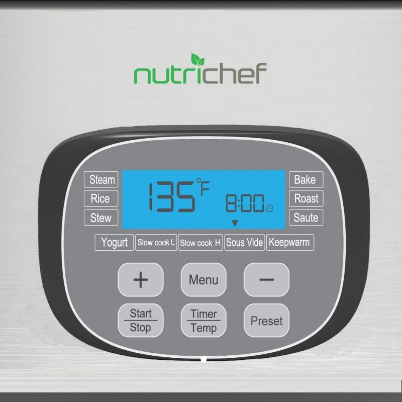 Crock-Pot SCCPVMC63SJ Multi Function Large 6 Quart Capacity 3-in-1 Home Food Cooker Convenient Kitchen Appliance, Stainless Steel