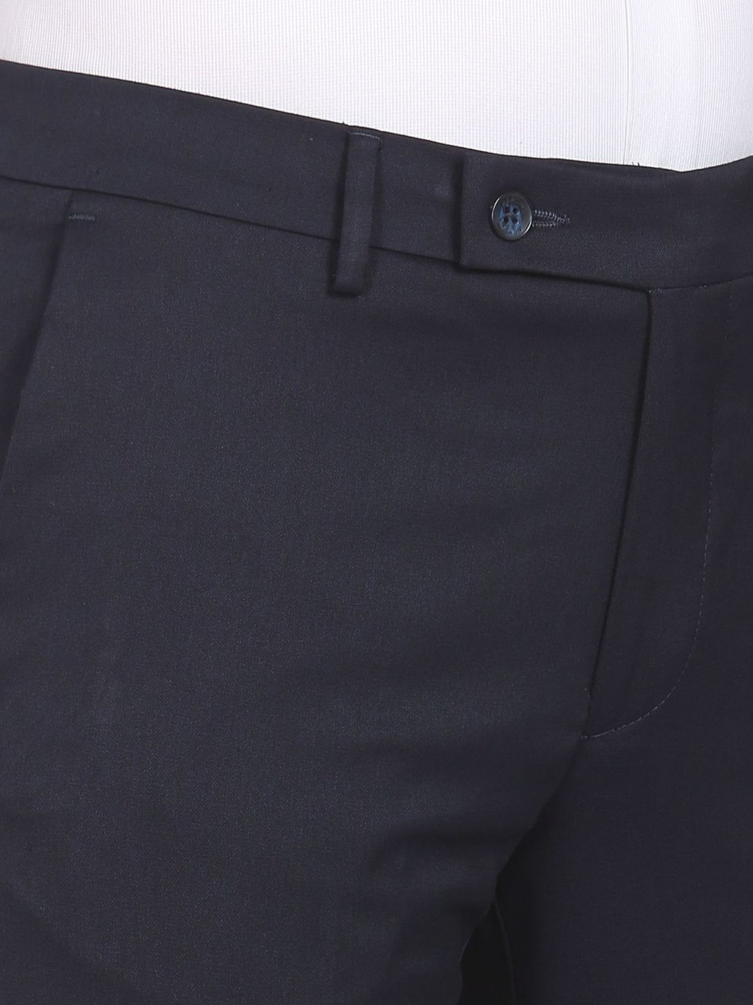 Arrow Blue Regular Fit Trousers