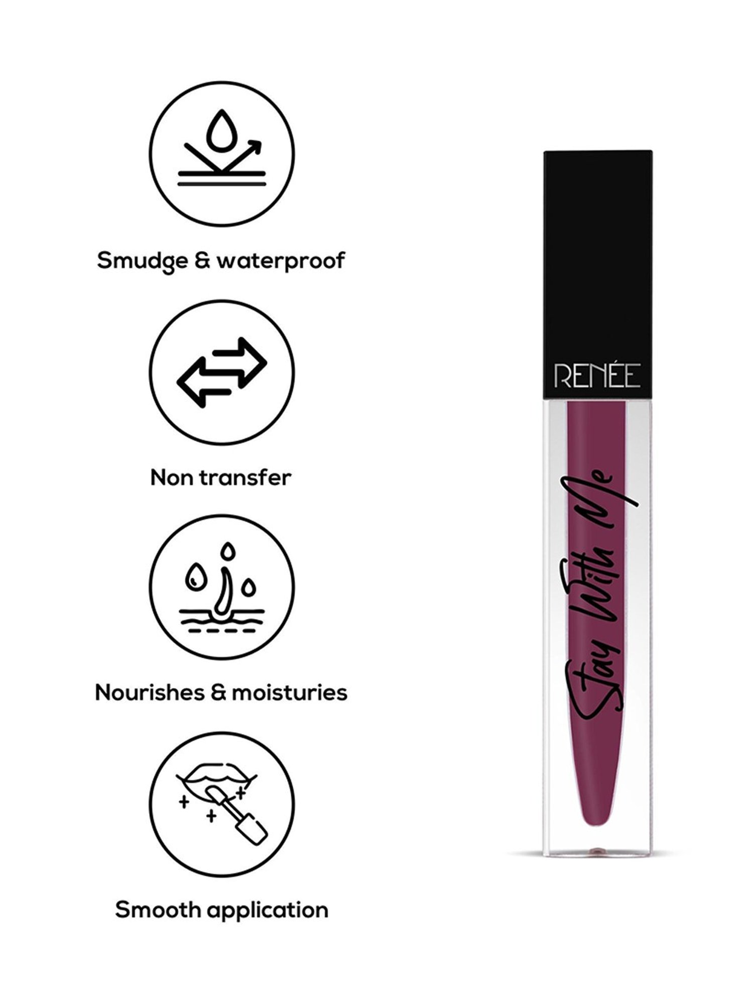 RENEE Stay With Me Matte Lip Color Passion For Grape - 5 ml