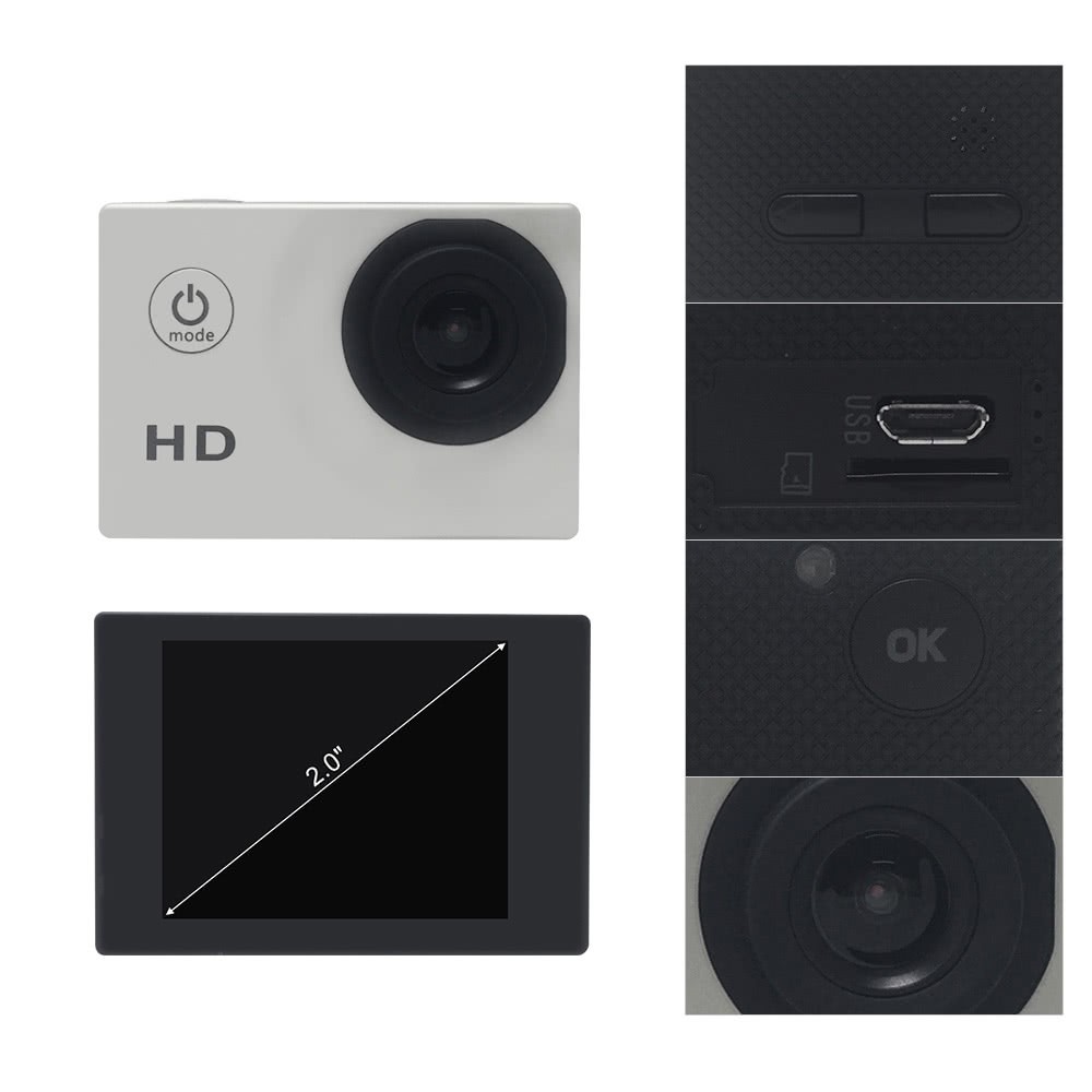 A7 HD 720P Sport Mini DV Action Camera