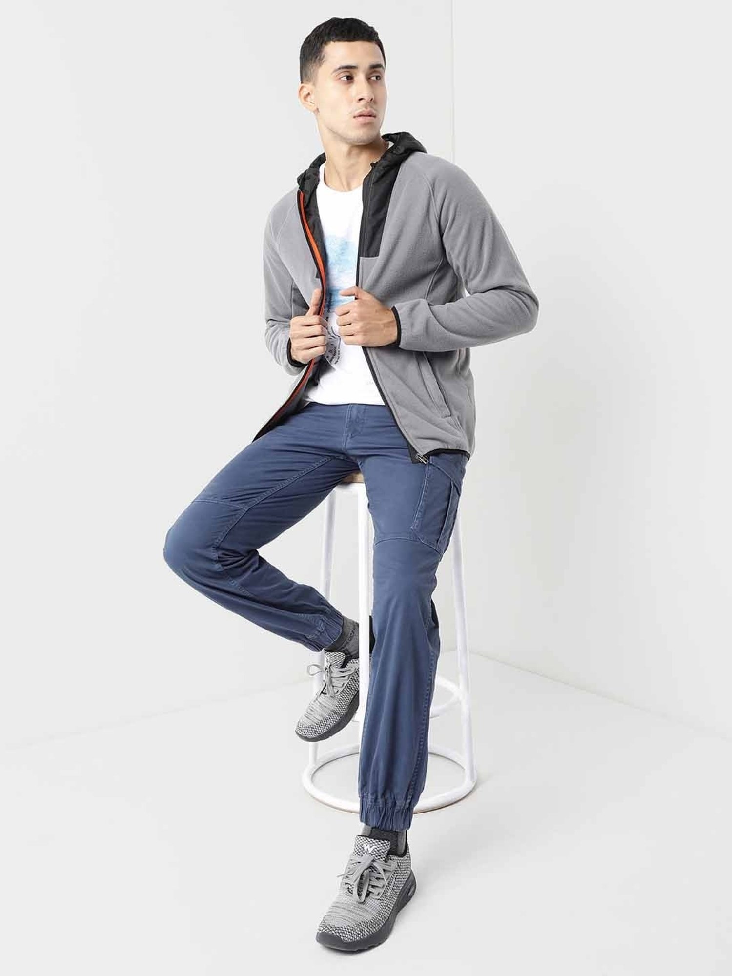 Wildcraft Blue Regular Fit Cargos