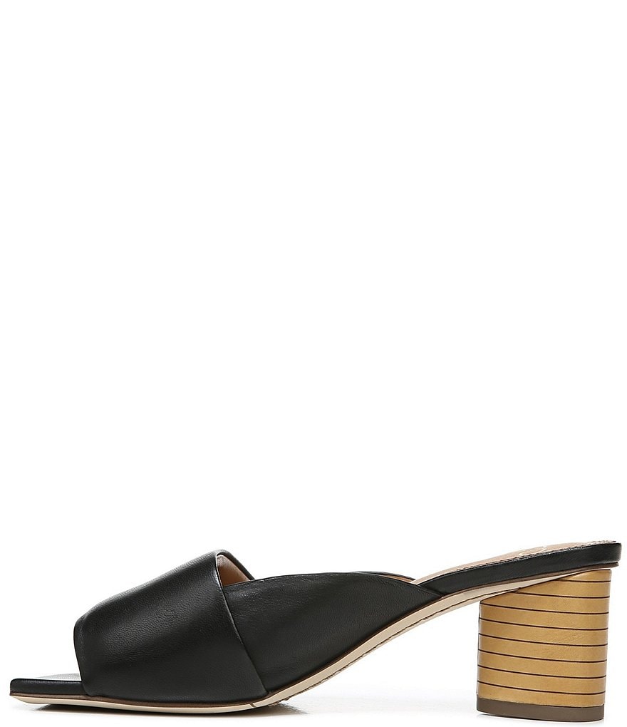 Sarto by Franco Sarto Violet Leather Square Toe Mules