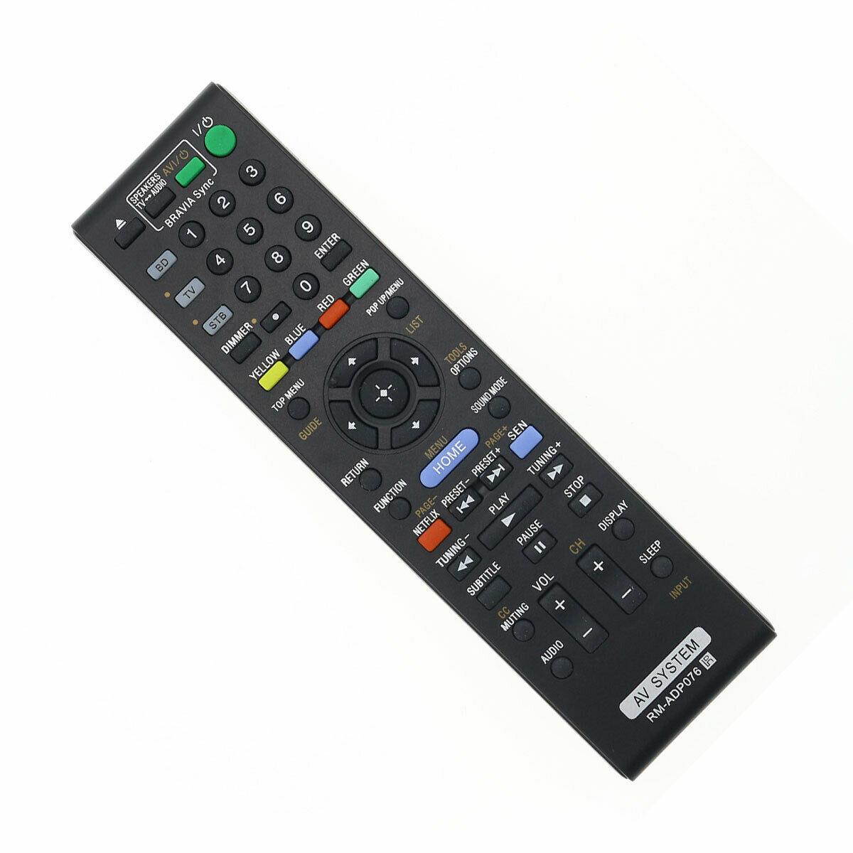 Replacement Audio Receiver Remote Control for Sony HBDE780W