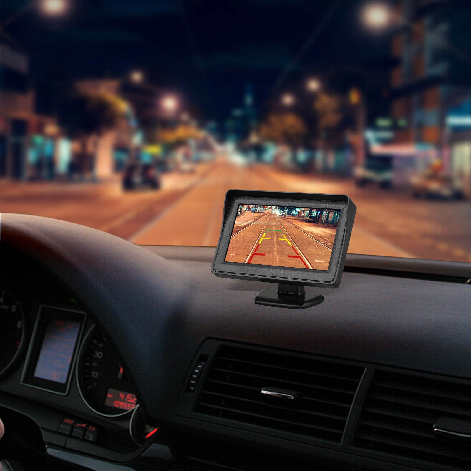 Wireless Car Backup Camera Rear View Parking Kit W/ 4.3" Monitor Night Vision