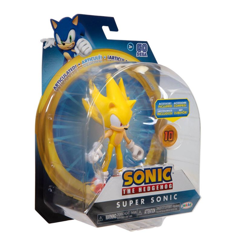 Modern Super Sonic the Hedgehog with Super Ring