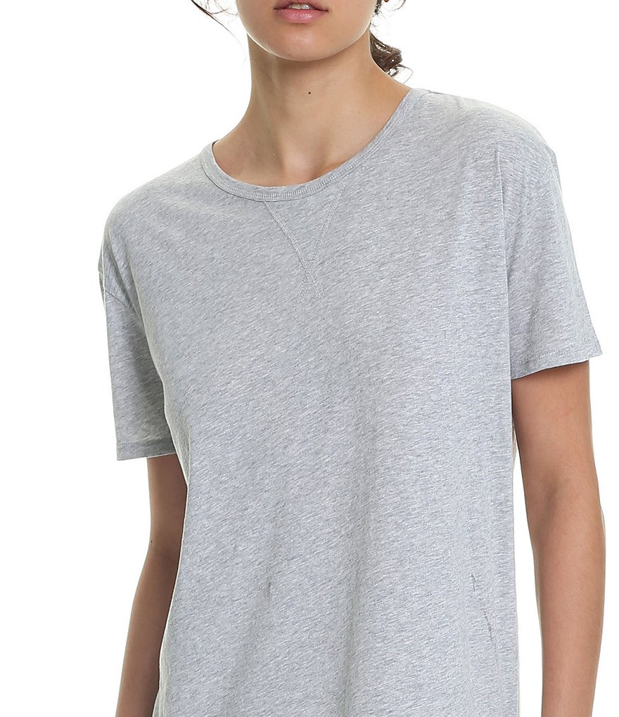 Miss Elaine Plus Cottonessa Floral Print Knit Long Nightgown