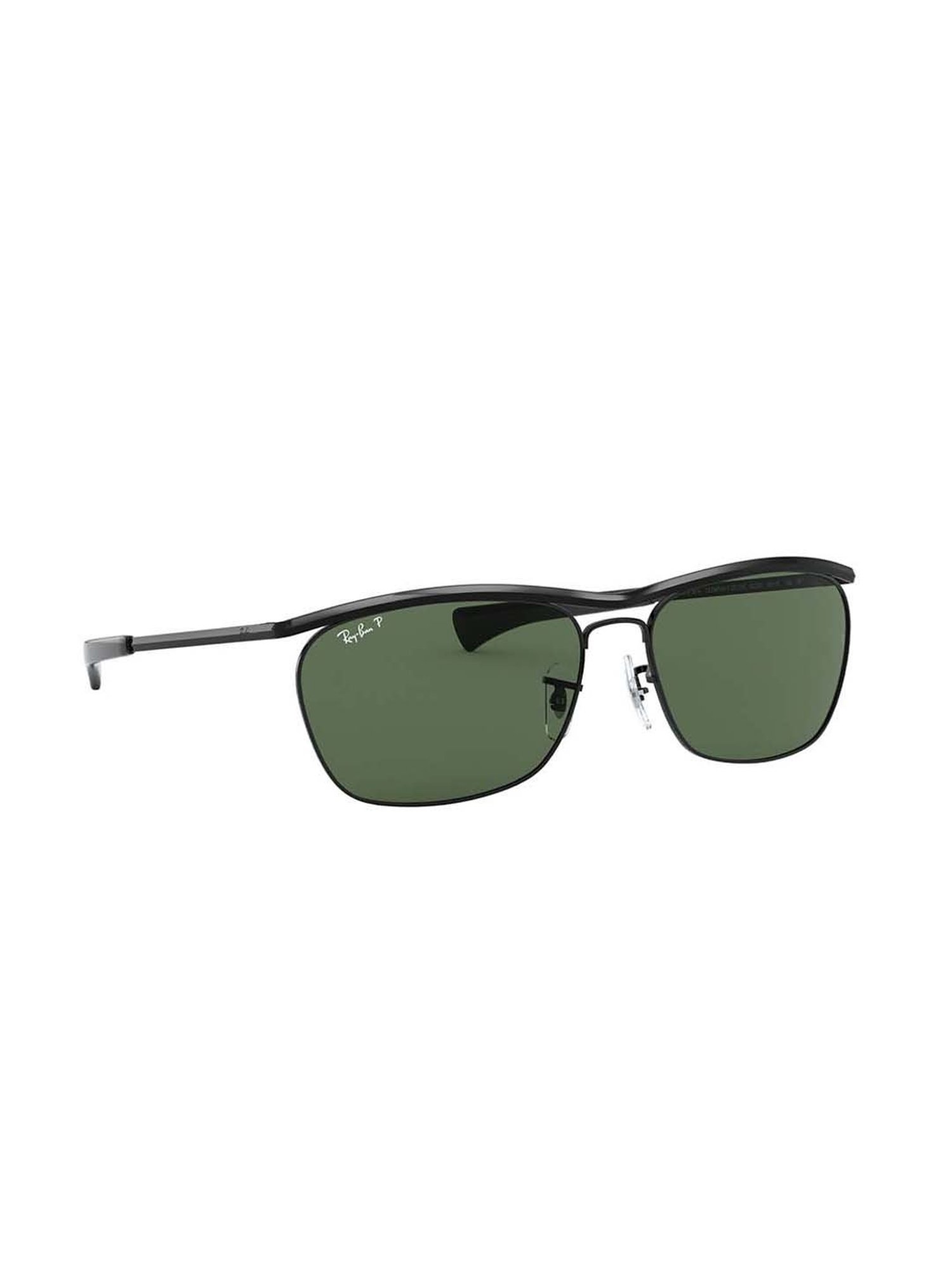 RAY-BAN Unisex Polarized Green Lens Pillow Sunglasses - 0RB3619002/5860