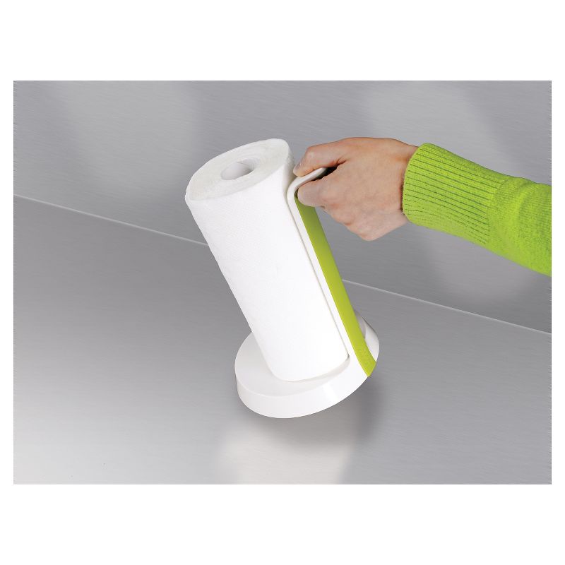 Home Basics  Easy Tear Bamboo Paper Towel Holder with Weighted Base, Natural