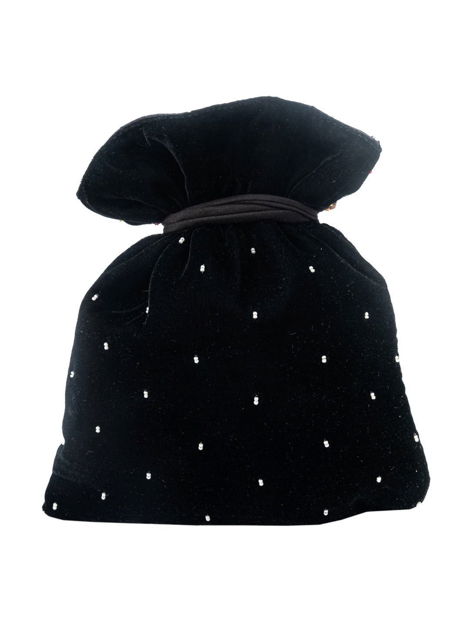 NR by Nidhi Rathi Black Embellished Potli