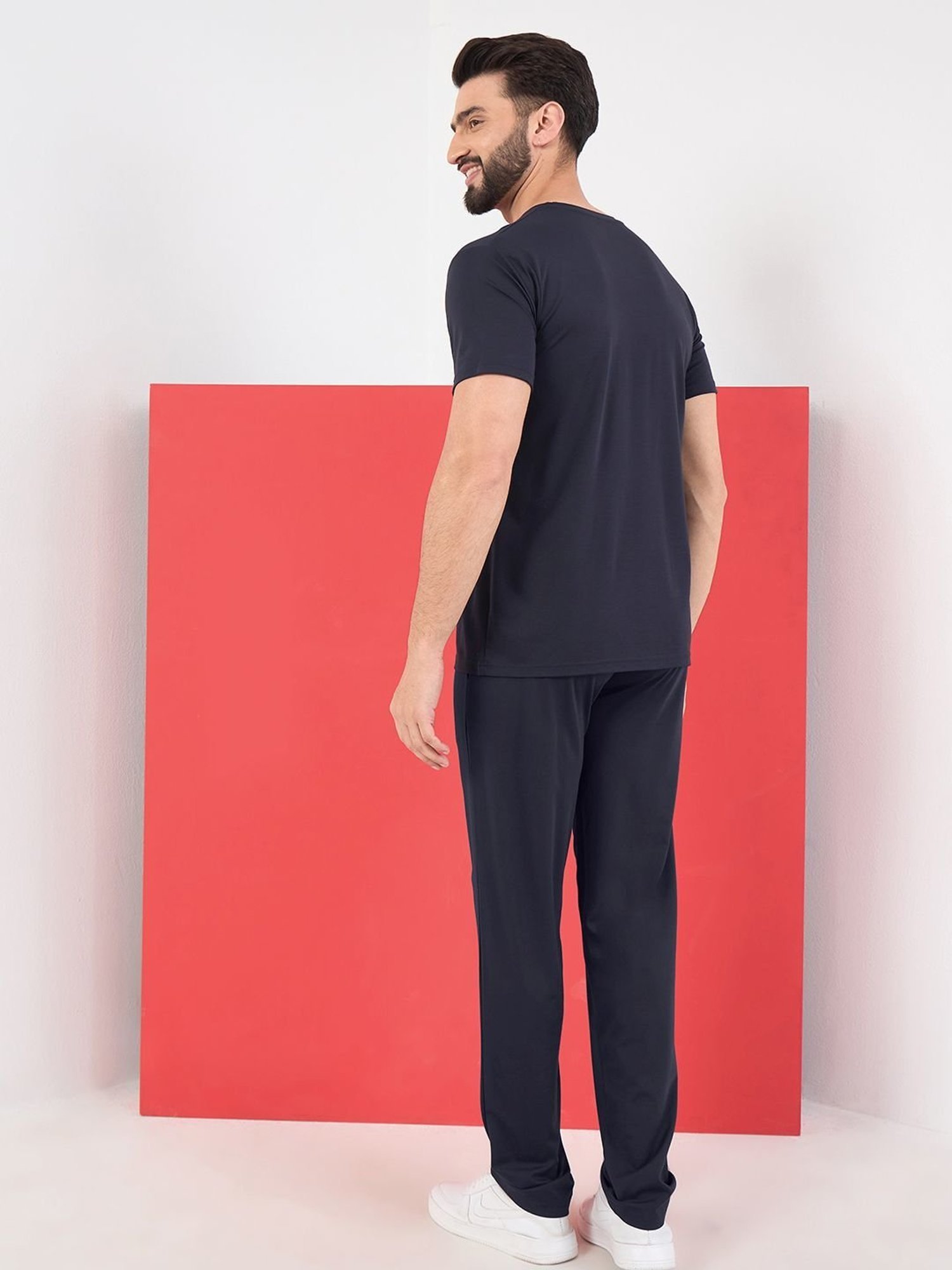 Sweet Dreams Navy Regular Fit Nightwear Set