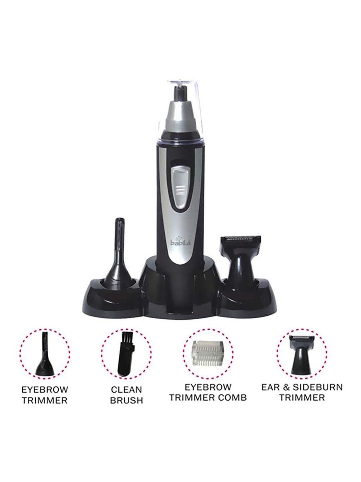 Babila BNT-E13 3-in-1 Nosel Trimmer (Black)