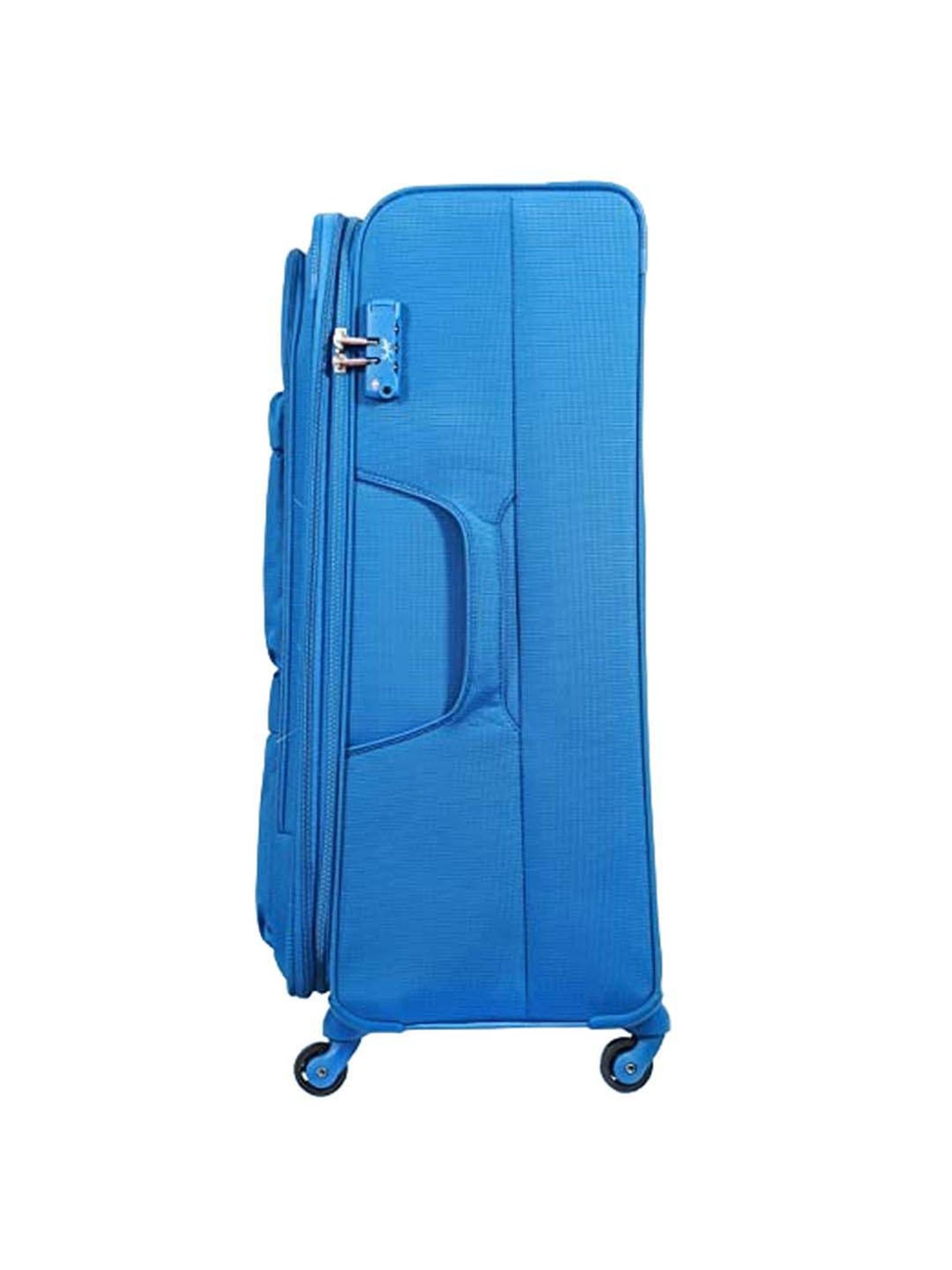 Skybags Vanguard Plus Blue Solid Trolley Bag Pack of 2 - 71 cms & 82 cms