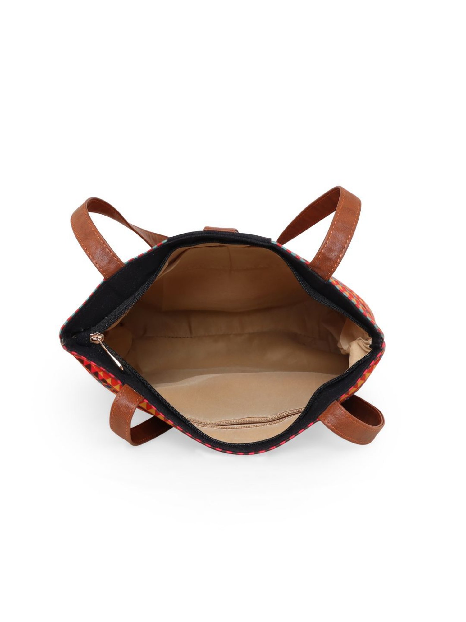 Sabhyata Multicolor Printed Large Tote Bag