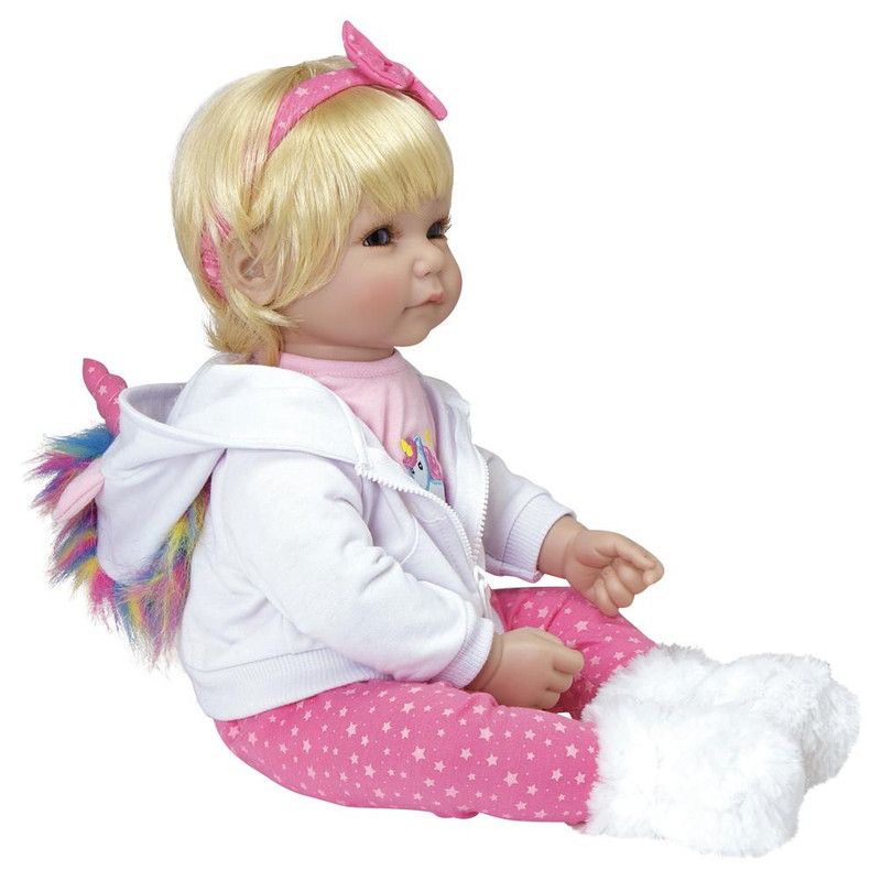 Adora Toddler Doll Rainbow Unicorn with unicorn embroidered outfit and fur boots