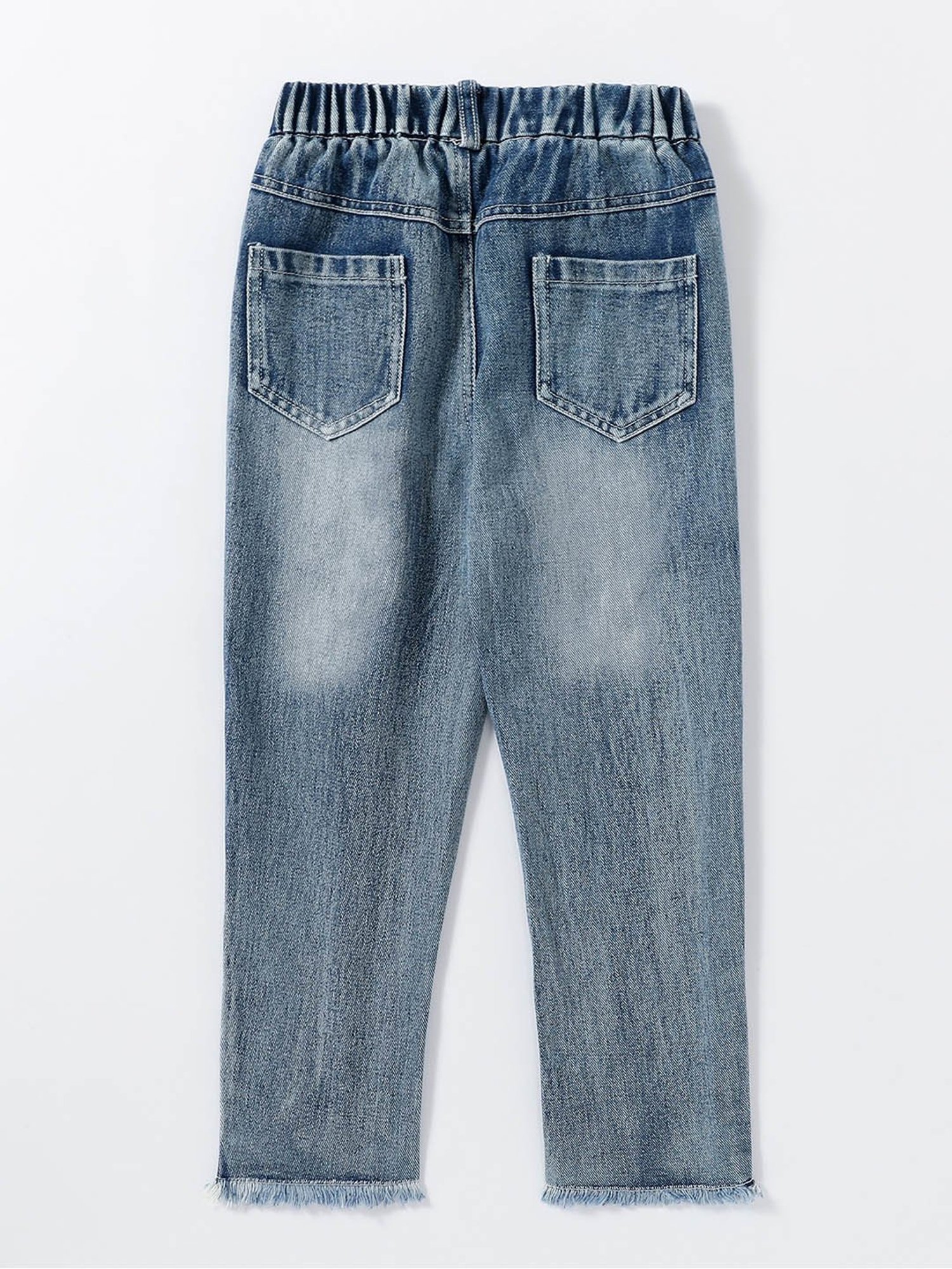 Kotty Girls Blue Graphic Print Jeans