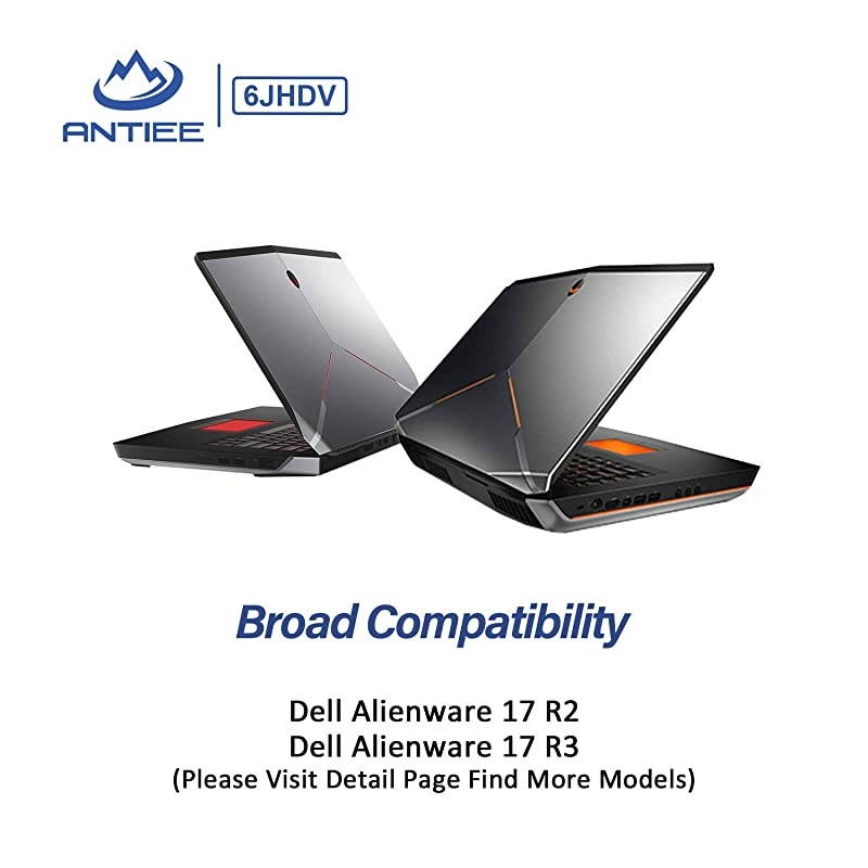 92Wh 6JHDV Laptop Battery Compatible with Dell Alienware 17 R2 Alienware 17 R3 P43F001 P43F002 ALW17ED1728 2728 3728 3828 4718 AW17R34175SLV Gaming Notebook 6JHCY 5046J 05046J 148V 8Cell