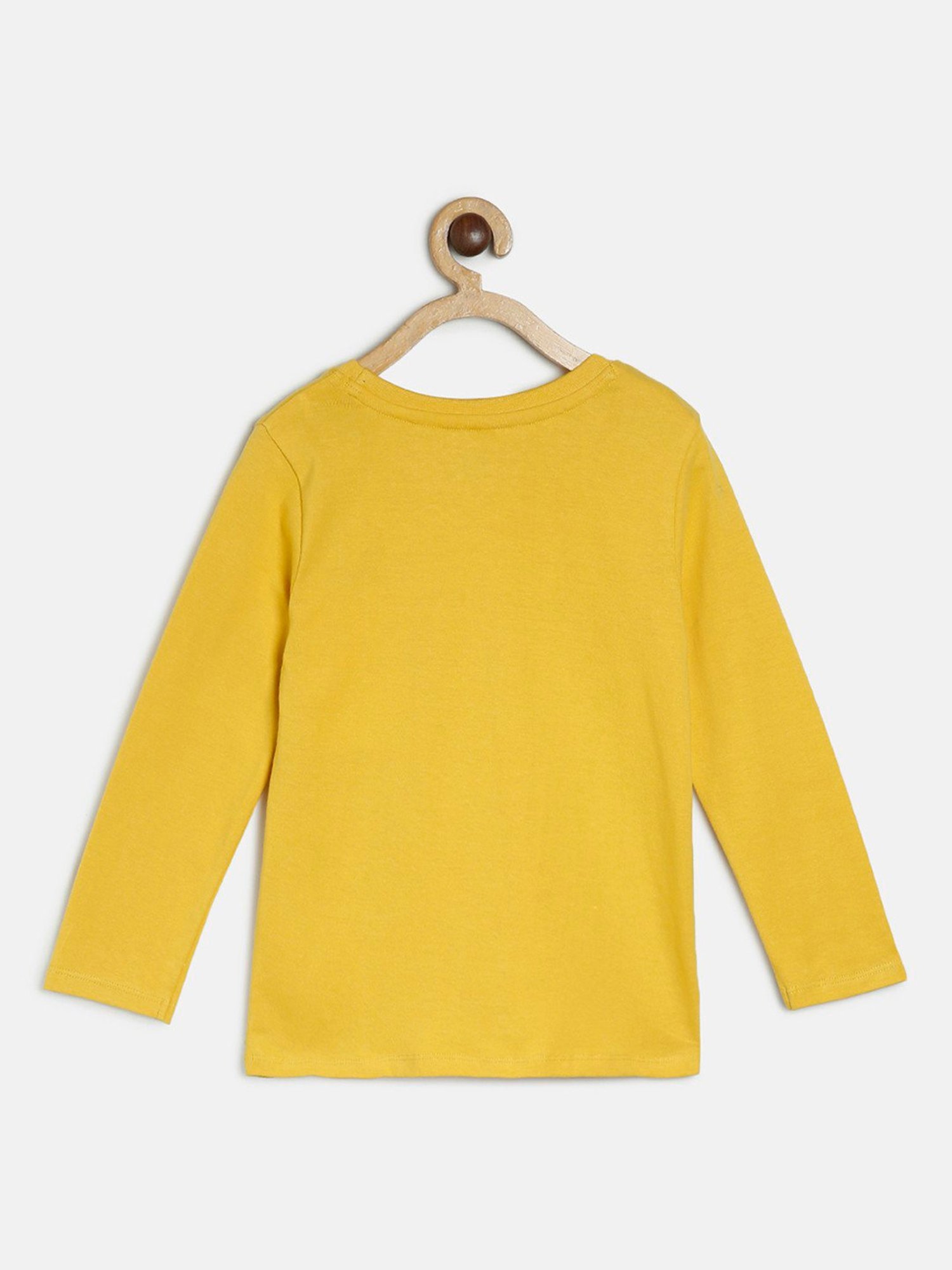 MINIKLUB Kids Yellow Printed Full Sleeves Top