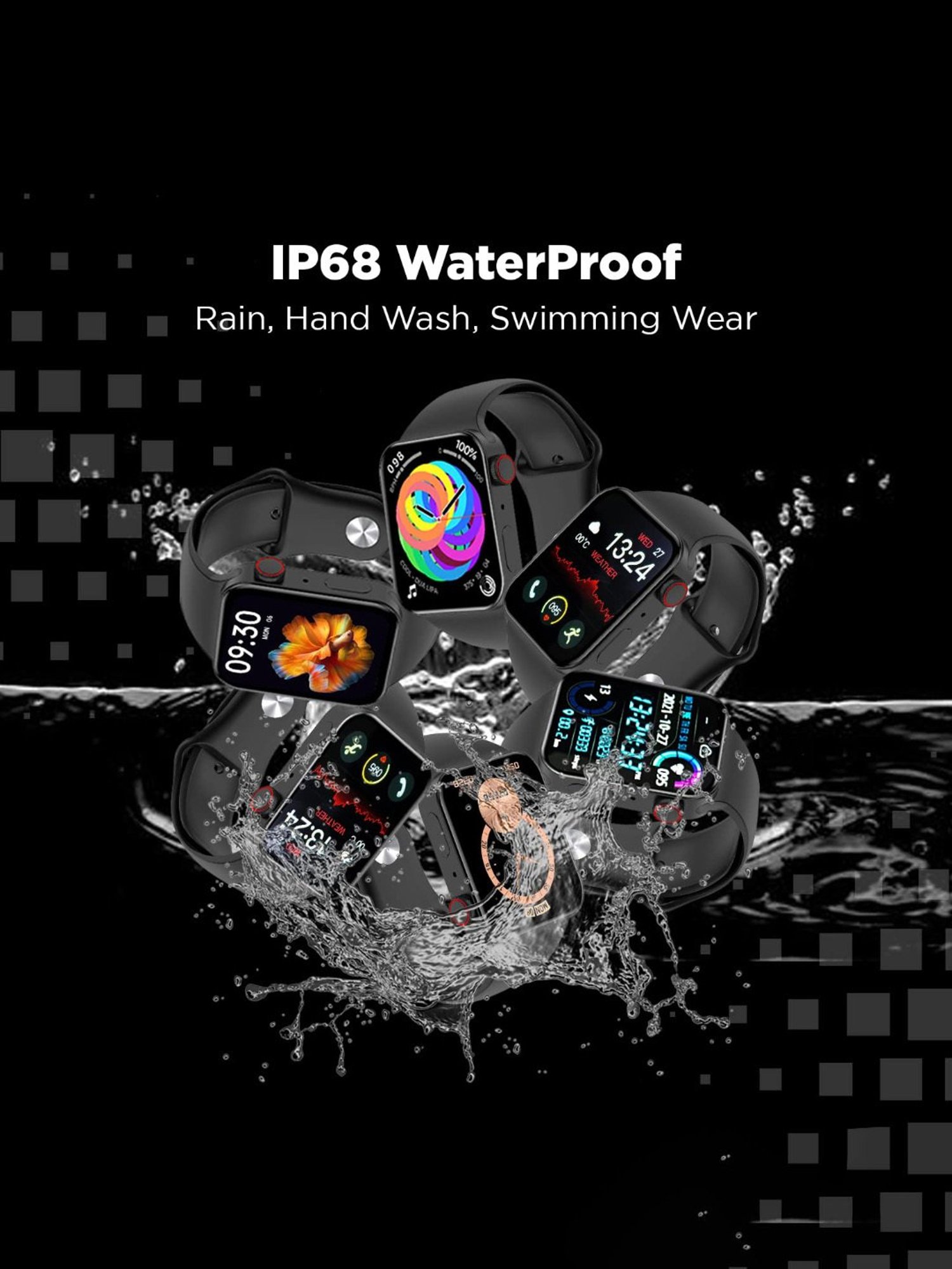 I Kall W1 Smartwatch (Black)