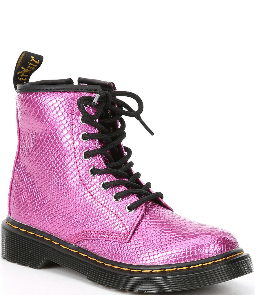 Dr. Martens Girls' 1460 Embossed Leather Boots (Youth)