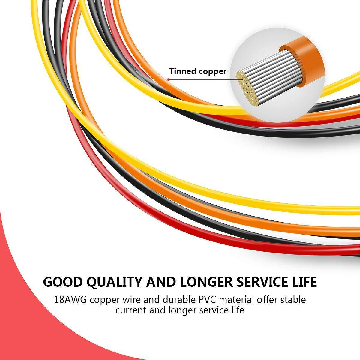 Benfei 15 Pin SATA Power Y-Splitter Cable 8 Inches - 2 Pack