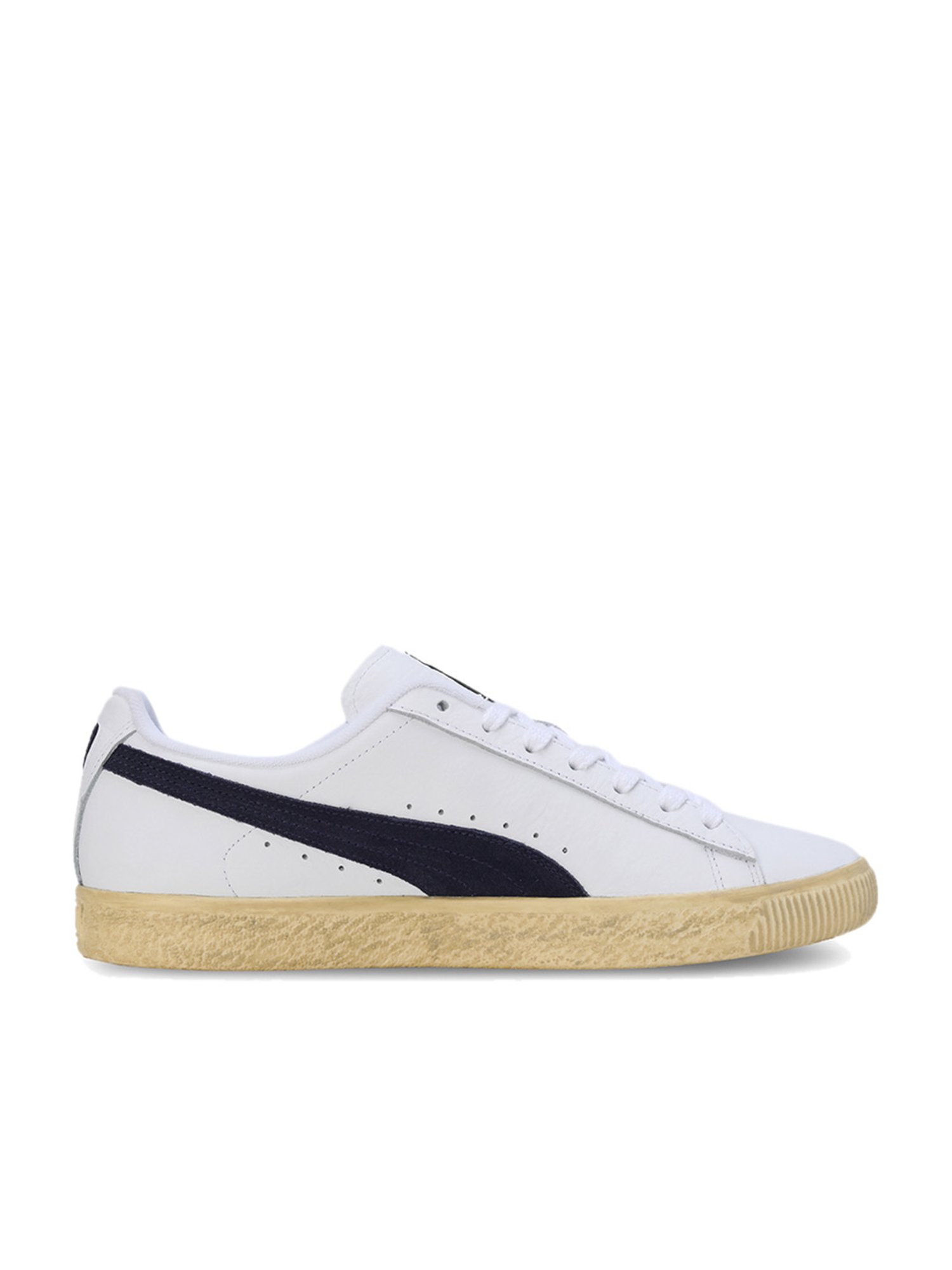 Puma Men's Clyde Vintage White Casual Sneakers