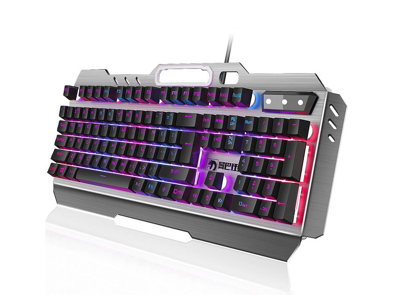 LIMEIDE K670 Gaming Keyboard and Mouse Combo,Backlit Wired Gaming Keyboard and RGB Gaming Mouse, LED 104 Keys USB Ergonomic Keyboard(Black)