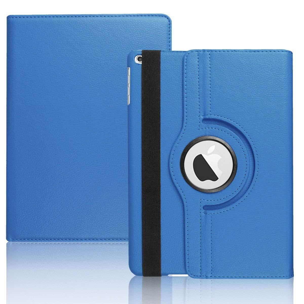 KIQ Premium PU Leather Case Cover, Multi-View Angle Position Stand Soft-Velvet Interior, Rotating, Swivel Tablet Holder For Apple iPad Pro 10.5 (Purple)