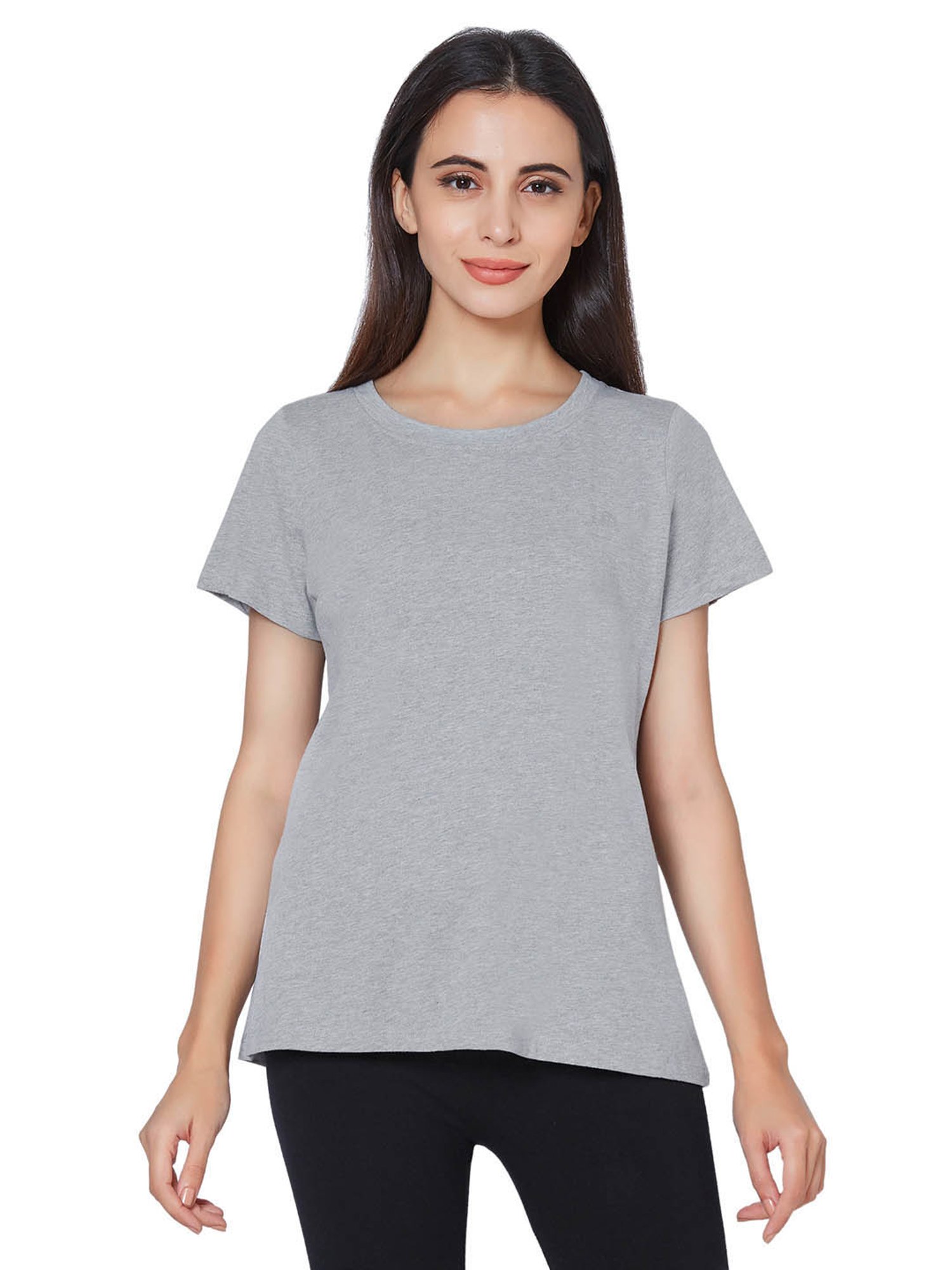 Soie Grey Textured Lounge T-Shirt