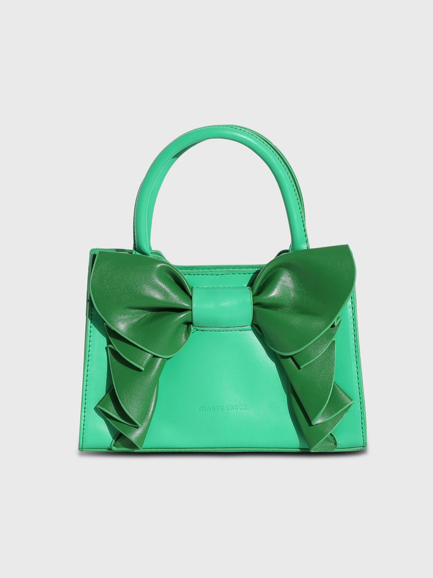 HauteSauce Green Medium Leather Mini Handbag