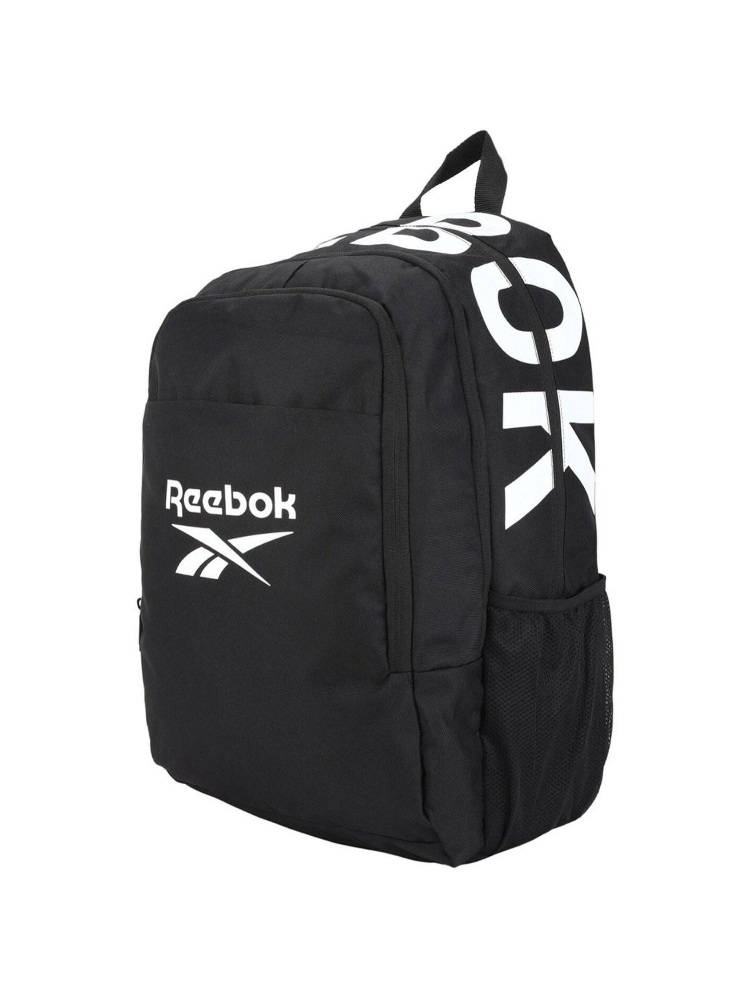 Reebok Black Polyester Solid Backpack